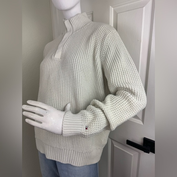 Tommy Hilfiger Cream Cowl Neck SweaterSize Large - Picture 3 of 16